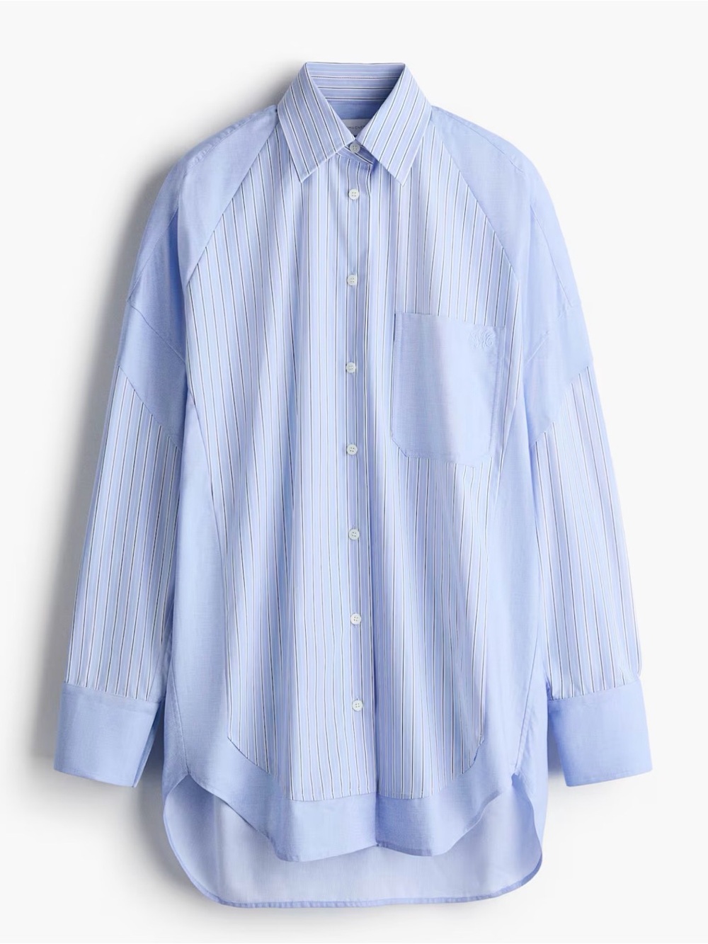 Stella McCartney Light Blue Striped Button-Down Shirt